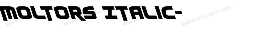 Moltors Italic字体转换